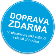 Doprava ZDARMA při objednávce nad 1000 Kč a platbě převodem