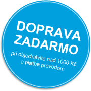 Doprava ZADARMO pri objednávke nad 40,7 eur a platbe prevodom.